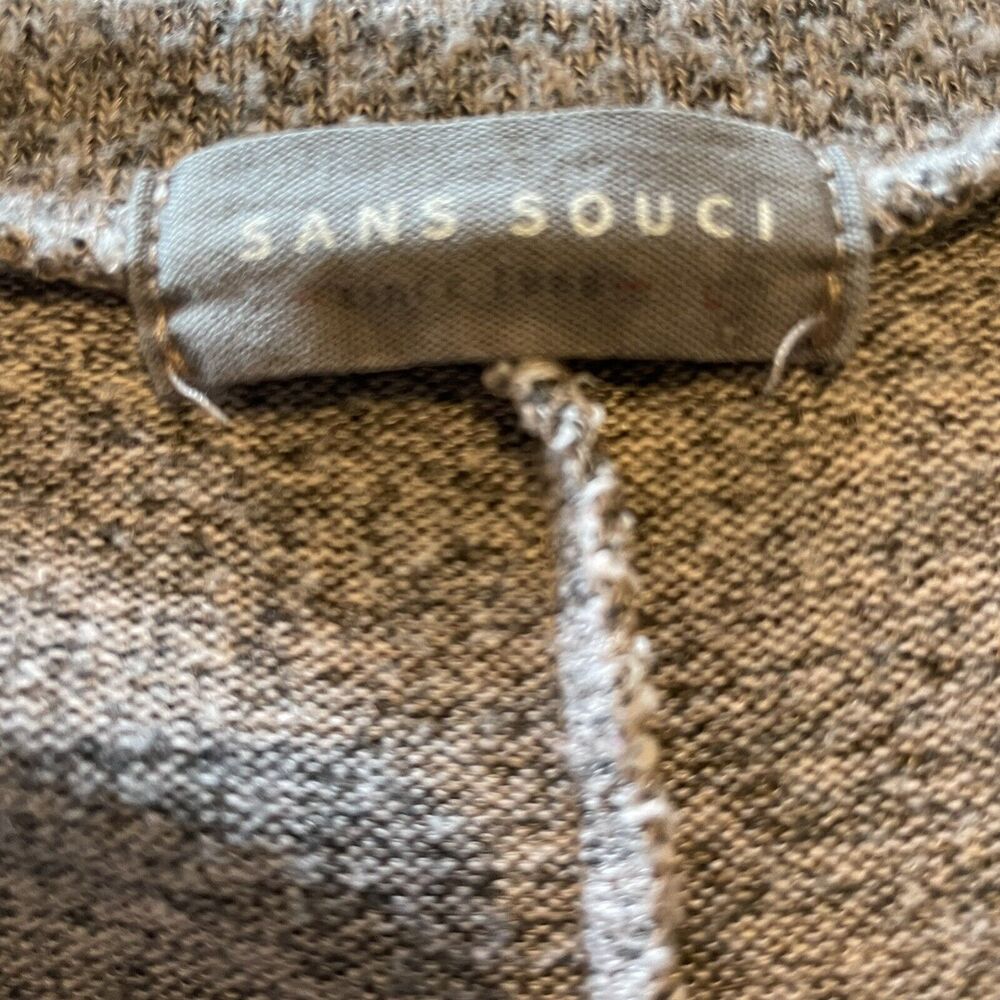 Sans Souci Women's L Pink & Gray Relaxed Plush Long Sleeve Tunic Top - Picture 6 of 7